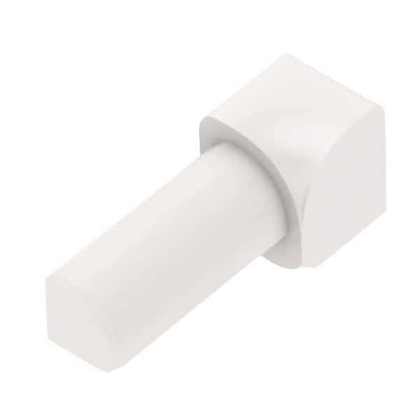 Schluter Rondec White 1/4 in. x 1 in. PVC 90 Degree Inside Corner
