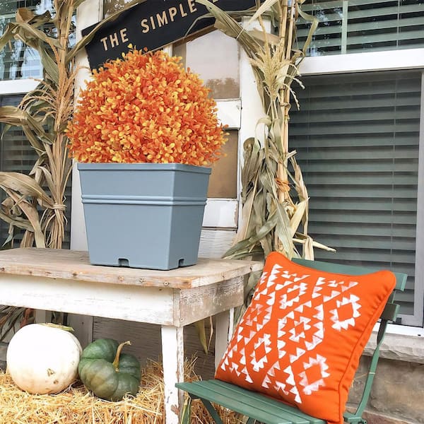 poetree 2 ft. Artificial Fake Autumn Fall Decor Boxwood Fall