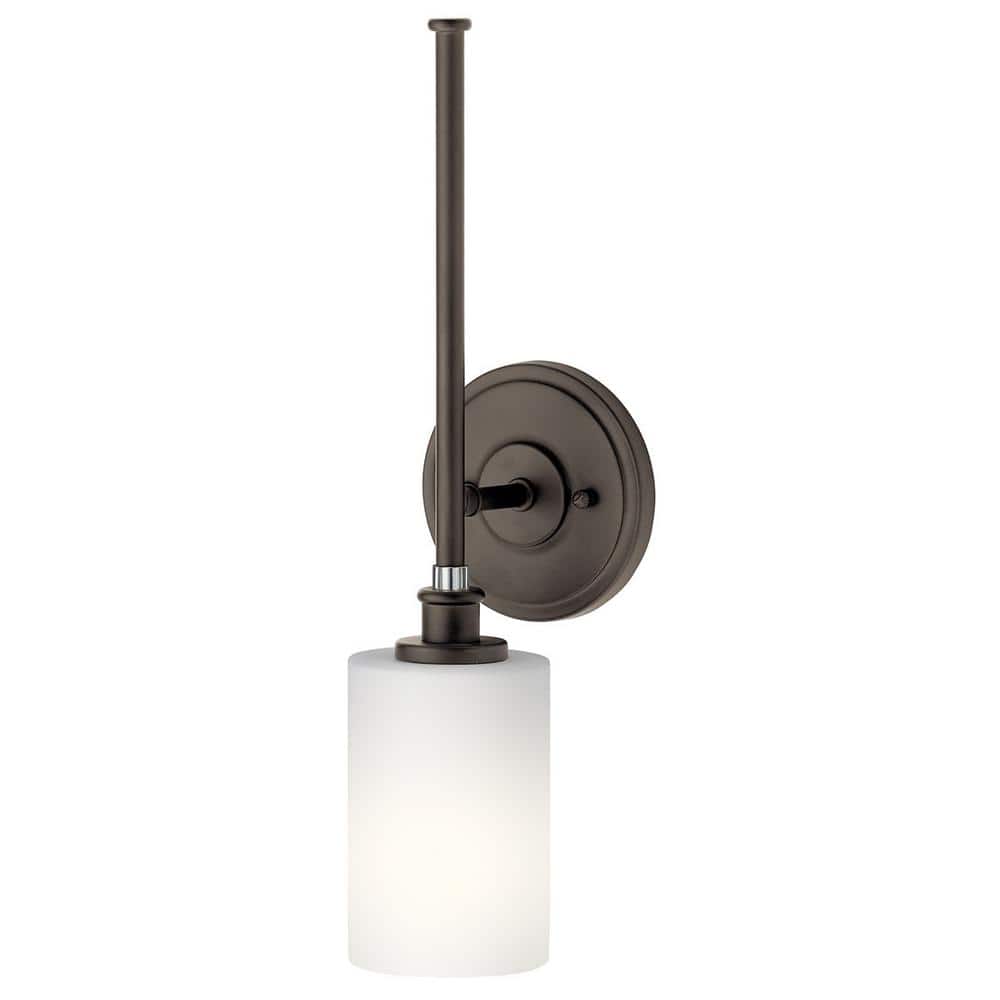 Joelson Bronze 18" Wall Sconce with Cream Shade
