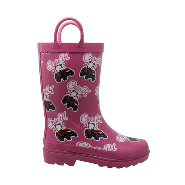 Girls pink boots size 1 sale