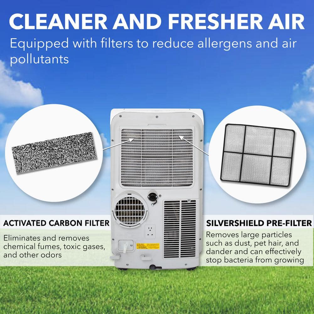 Whynter 14,000 BTU White Portable Air Conditioner with Heater and Remote