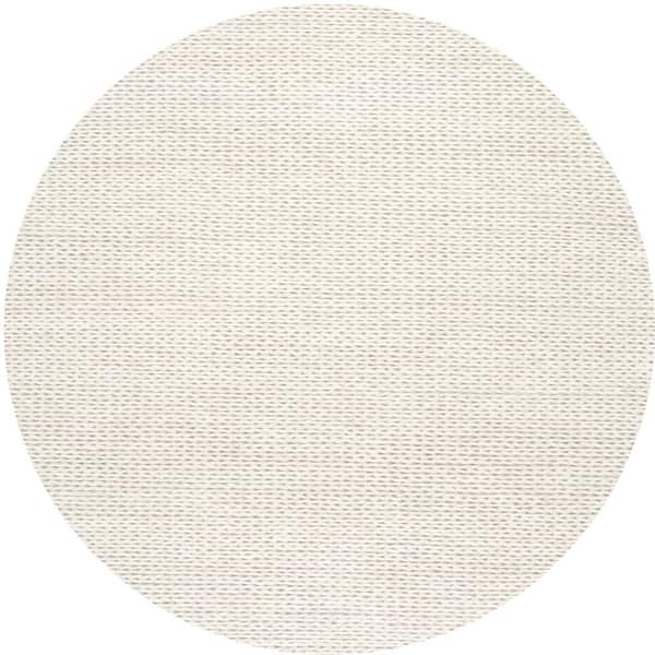 nuLOOM Caryatid Chunky Woolen Cable Off-White 4 ft. Round Rug
