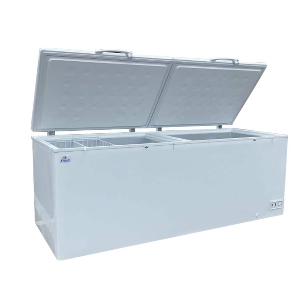 Cooler Depot 90 in. 35 cu. ft. Commercial Manual Defrost Chest Freezer in White