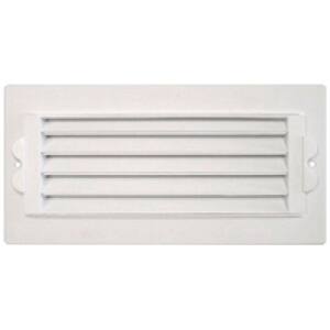 8 in. x 4 in. Plastic 1-Way Ceiling Register, White
