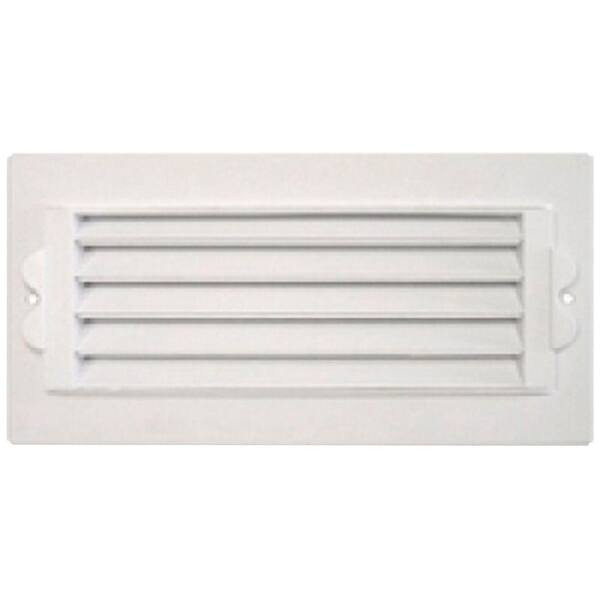 8 Inch Rounded Register 8 in. x 4 in. Plastic 1-Way Ceiling Register, White RGC841 - The Home Depot