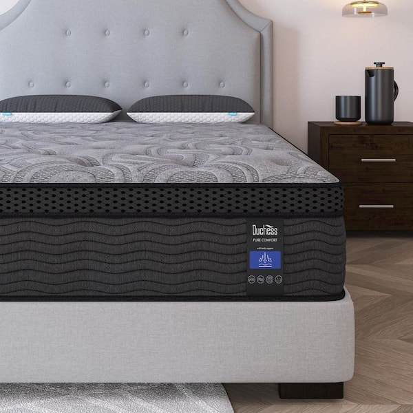 Full Medium Firm Gel Memory Foam Hybrid 9 in. Euro Top SUpport and Bed-in-a-Box Mattress