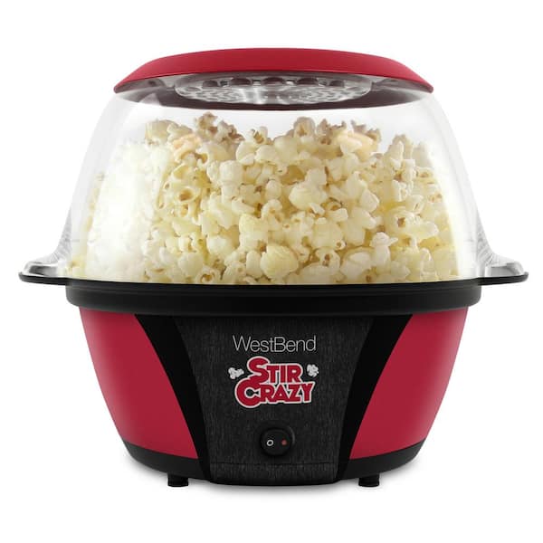 Popcorn Machine, 28-Cup 800W Fast Hot Oil Popcorn Maker with Stirring Rod 