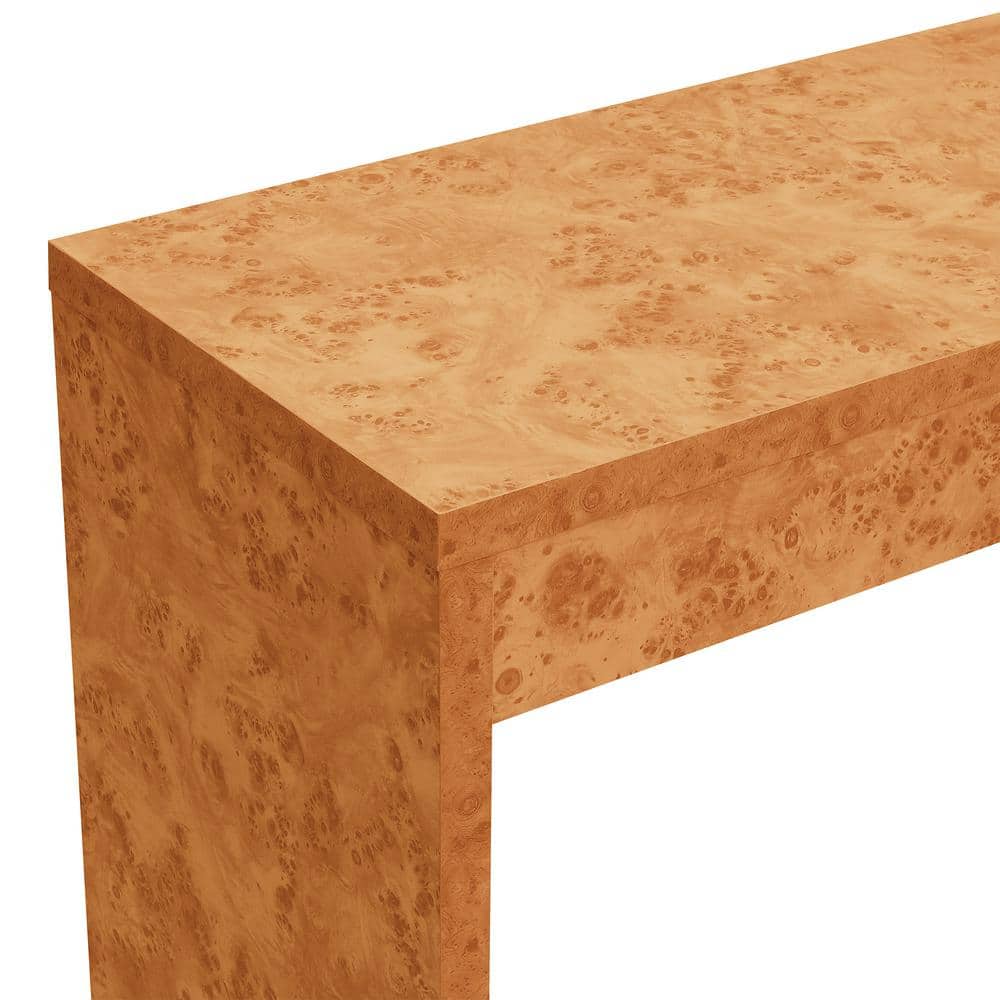 Northfield 48" Light Burl Wood Console Table with Storage
