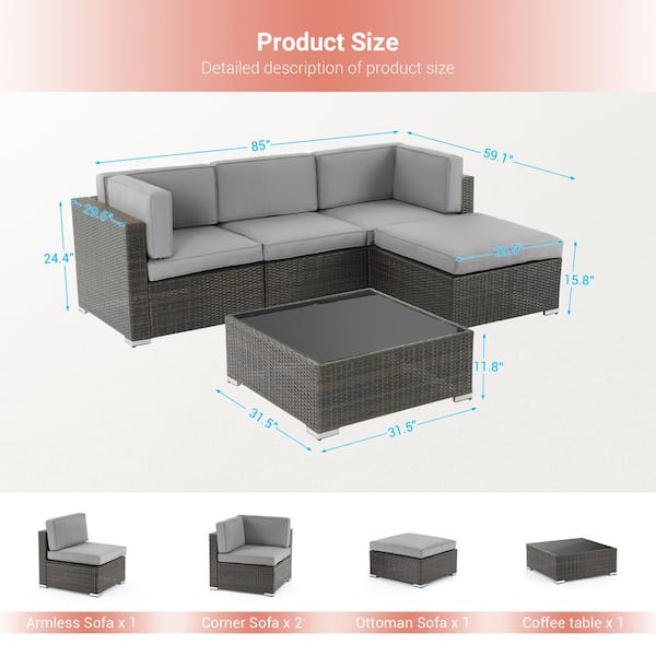 5 Piece Living Room Furniture Sets Under 500 Matttroy