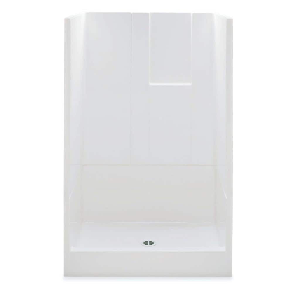 Remodeline 48 in. x 34 in. x 72.8 in. 3-Piece Shower Stall with Center Drai