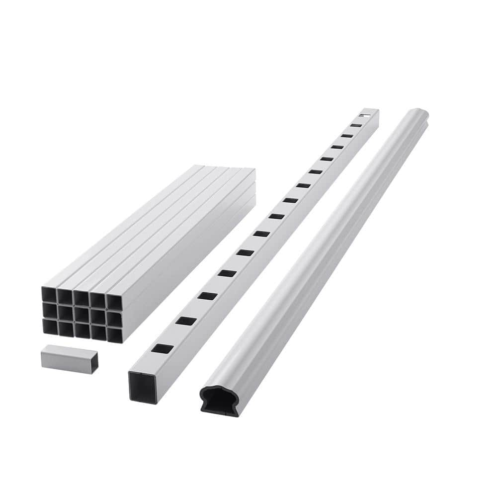 Fiberon ArmorGuard Deluxe 70 in. White Composite Rail Kit