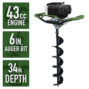 Earth Series 43cc 6 in. Gas Powered Auger