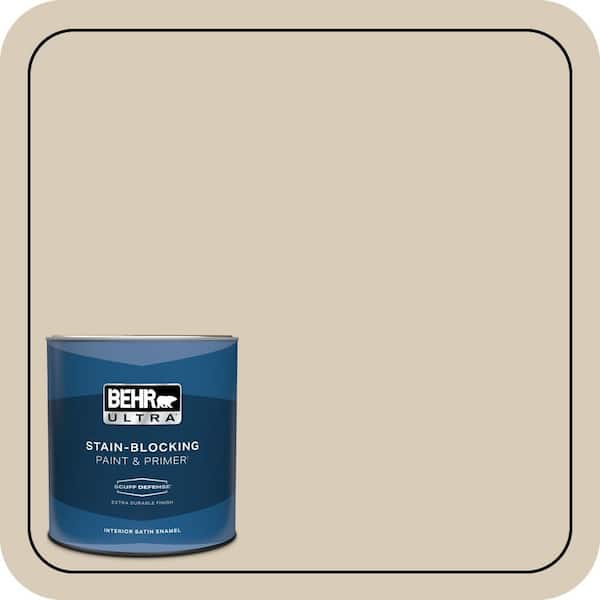 BEHR ULTRA 1 qt. #MQ2-27 Studio Clay Extra Durable Satin Enamel Interior Paint & Primer