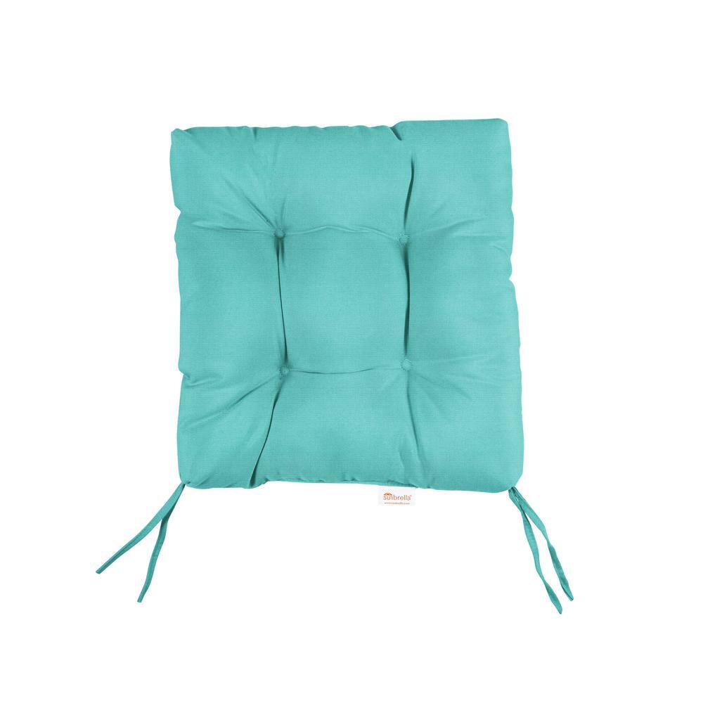 1101design Sunbrella Canvas Aruba Tufted Chair Cushion Square Back 16 X 16 X 3 Hds297621sc The