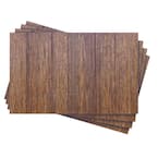 42.67 total sq. ft. 1/4 in. x 32 in. x 48 in. Akita Cedar Wainscot Embossed Hardboard Panel (4-Pack)