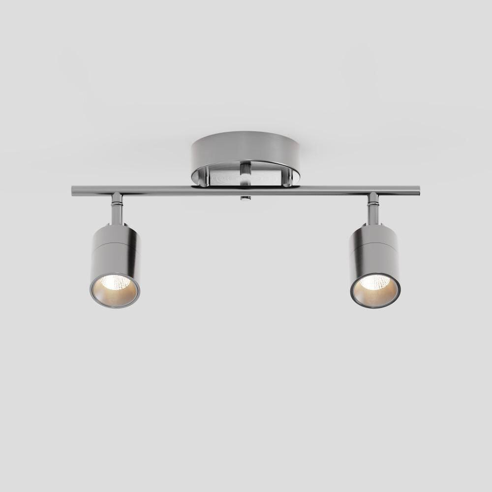 Shura Brushed Nickel 2-Light Track Light with Rotatable Heads, Integrated LED, 15 in. Track Lighting Kit 3000k, 1120 Lmn price history on PriceWatchPro