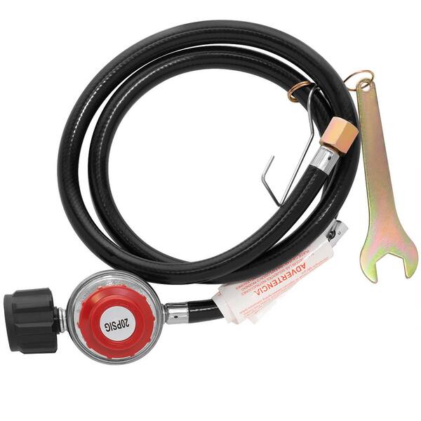 XtremepowerUS 4 ft. 0-20 PSI High Pressure Propane Regulator and LPG Hose