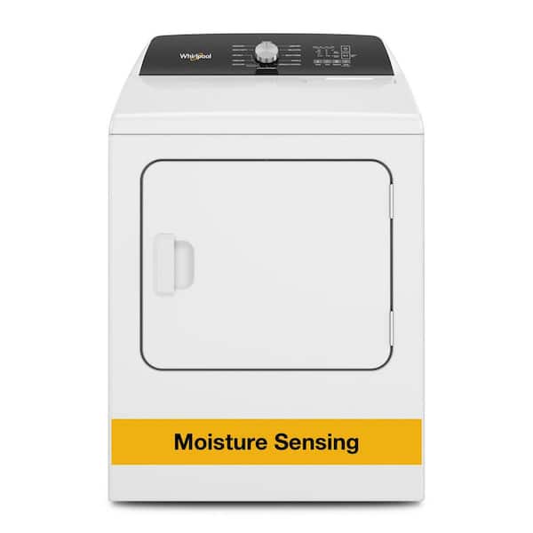 7 cu. ft. White Electric Top Load Moisture Sensing Dryer with Steam