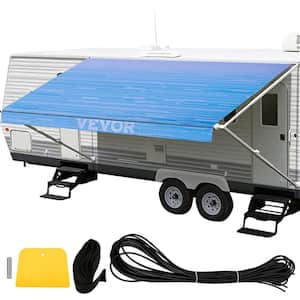 RV Awning 16 ft. Camper Awning Fabric 15 oz. Vinyl Trailer Awning Canopy Patio Camping Car Awning
