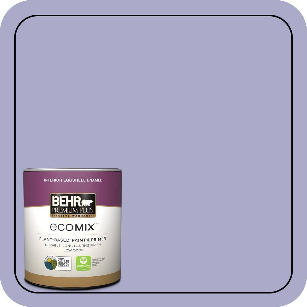 1 qt. #M550-4 Wisteria Blue Eggshell Enamel EcoMix Plant-Based Interior Paint & Primer price history on PriceWatchPro