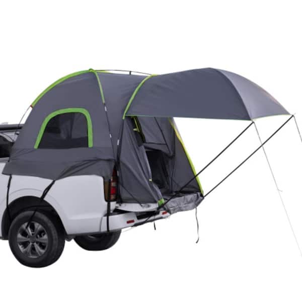 8-8.2ft Truck Bed Tent, Waterproof PU2000 for 2-3 Person with Extendable Awning, Pickup Camping Shelter