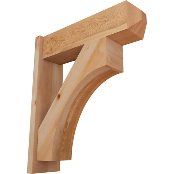 Ekena Millwork 8 in. x 30 in. x 26 in. Westlake Craftsman Smooth Western Red Cedar Outlooker