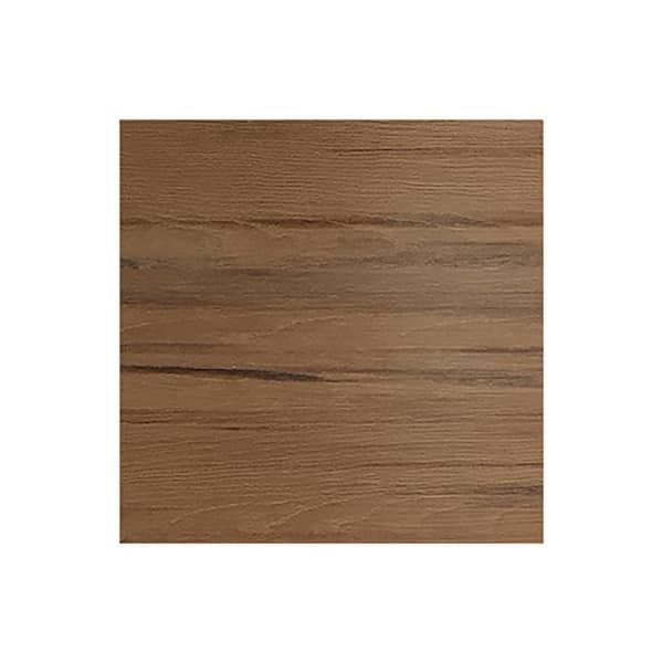 WeatherStrong Miami 13 in. W x 0.75 in. D x 13 in. H Brown Cabinet Door Sample Teak Matte