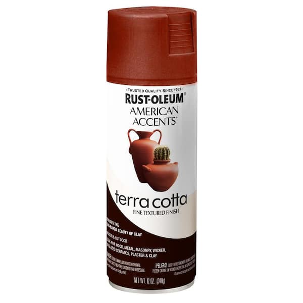 Rust-Oleum American Accents 12 oz. Terra Cotta Clay Pot Textured Finish Spray Paint (6-Pack)