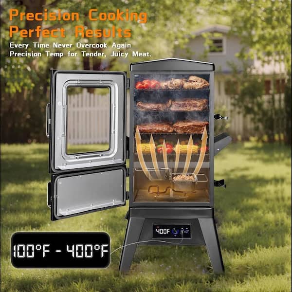 Maison Backyards 45 in. Digital Electric Smoker with Window in