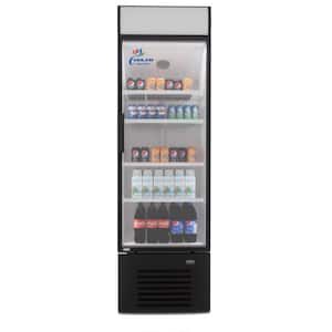 25 in. W 15.5cu.ft Commercial Merchandise Upright Display Single Glass Door Beverage Refrigerator cooler in White