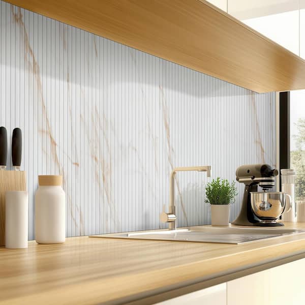 MSI Take Home Tile Sample-UrbanSlat Marmi Gold 4 in. x 4 in. Satin
