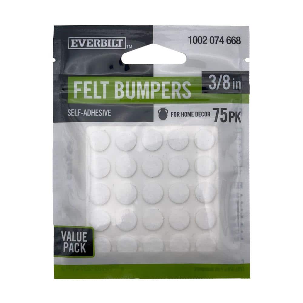 Reviews for Everbilt 3/8 in. White SelfAdhesive Felt Pads (75Pack