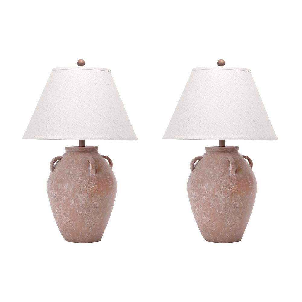 Kavala 29" White Resin Urn Table Lamp