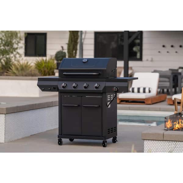 Nexgrill 4 Burner with Side Burner Propane Gas Grill in Black 720