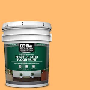 5 gal. #P240-5 Cheese Puff Low-Lustre Enamel Interior/Exterior Porch and Patio Floor Paint