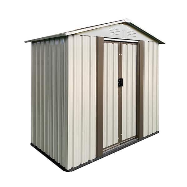 5 ft. W x 3 ft. D Aluminium Alloy Shed with Double Door (15 sq. ft. )