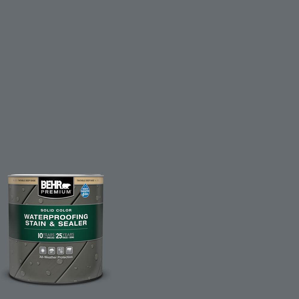 1 qt. #770F-5 Dark Ash Solid Color Waterproofing Exterior Wood Stain and Sealer price history on PriceWatchPro
