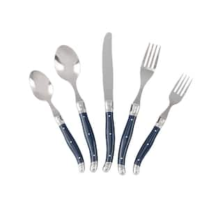 French Home Laguiole 20-Piece Navy Blue Stainless Steel Flatware Set (Service for 4)