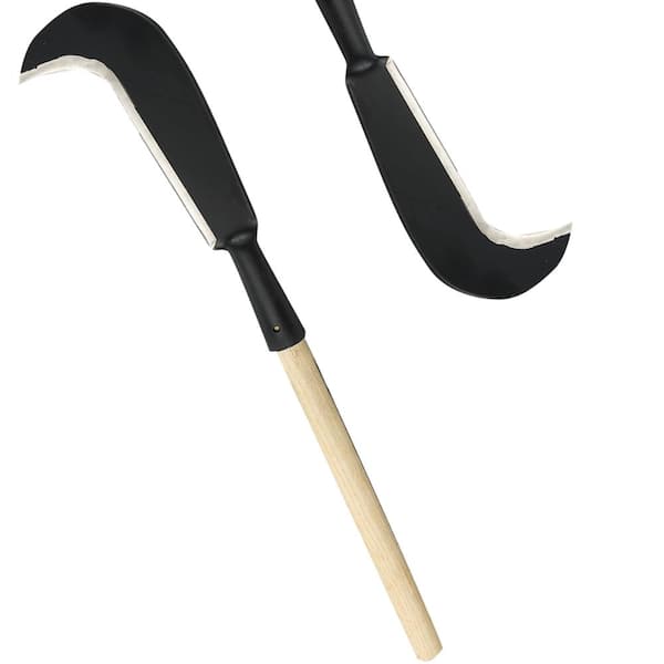 13 in. Billhook Machete Heavy Duty Carbon Steel Black 1-Piece