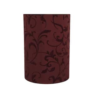 8 in. x 11 in. Red Drum/Cylinder Lamp Shade