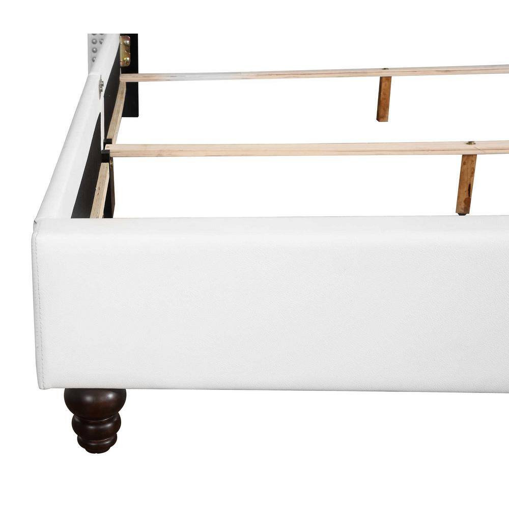 Elegant Queen Velvet Upholstered Bed with Diamond Tufting and Nailhead Trim