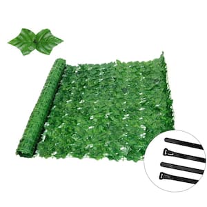 39 in. x 118 in. Artificial SweetPotato Leaves Privacy FenceScreen Faux Hedge Panels Decorative Fence for Outdoor Garden