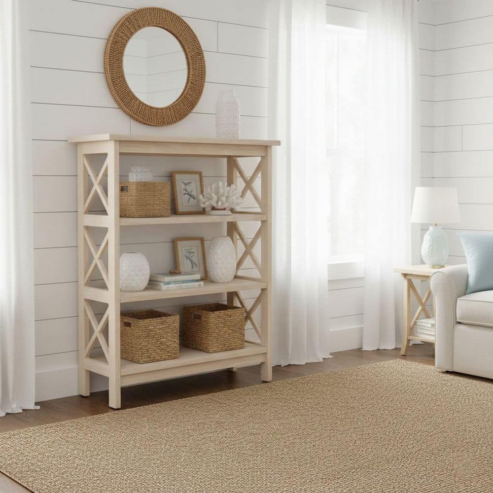 International Concepts 36 in. Tall Unfinished Solid Wood 3-shelf