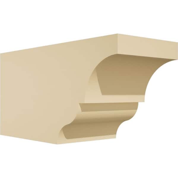 Ekena Millwork Standard Asheboro 5 in. W x 6 in. H x 12 in. D Signature Urethane Rafter Tail Outlooker