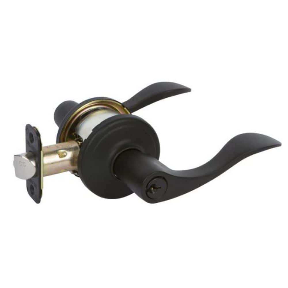 Delaney Grade 2 Lashbrook Entry Door Lever in Matte Black price history on PriceWatchPro