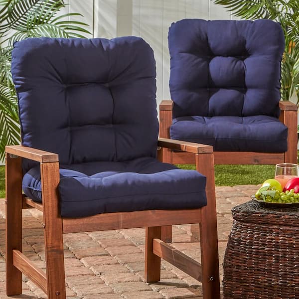 Navy kitchen chair cushions best sale