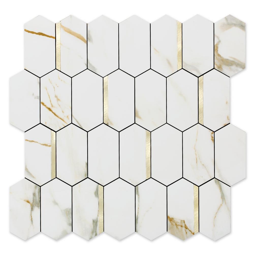 Green Hexagon 3D PU Peel And Stick Wall Tile | Kitchen Backsplash Tiles | Self Adhesive Tiles For Home Décor From Mosaicowall - Style 84