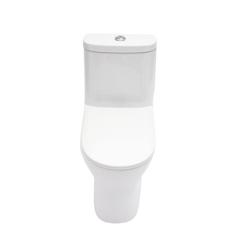 26.56 inch 1-piece 1.22/1.6 GPF Dual Flush Elongated Toilet in White Seat Included price history on PriceWatchPro