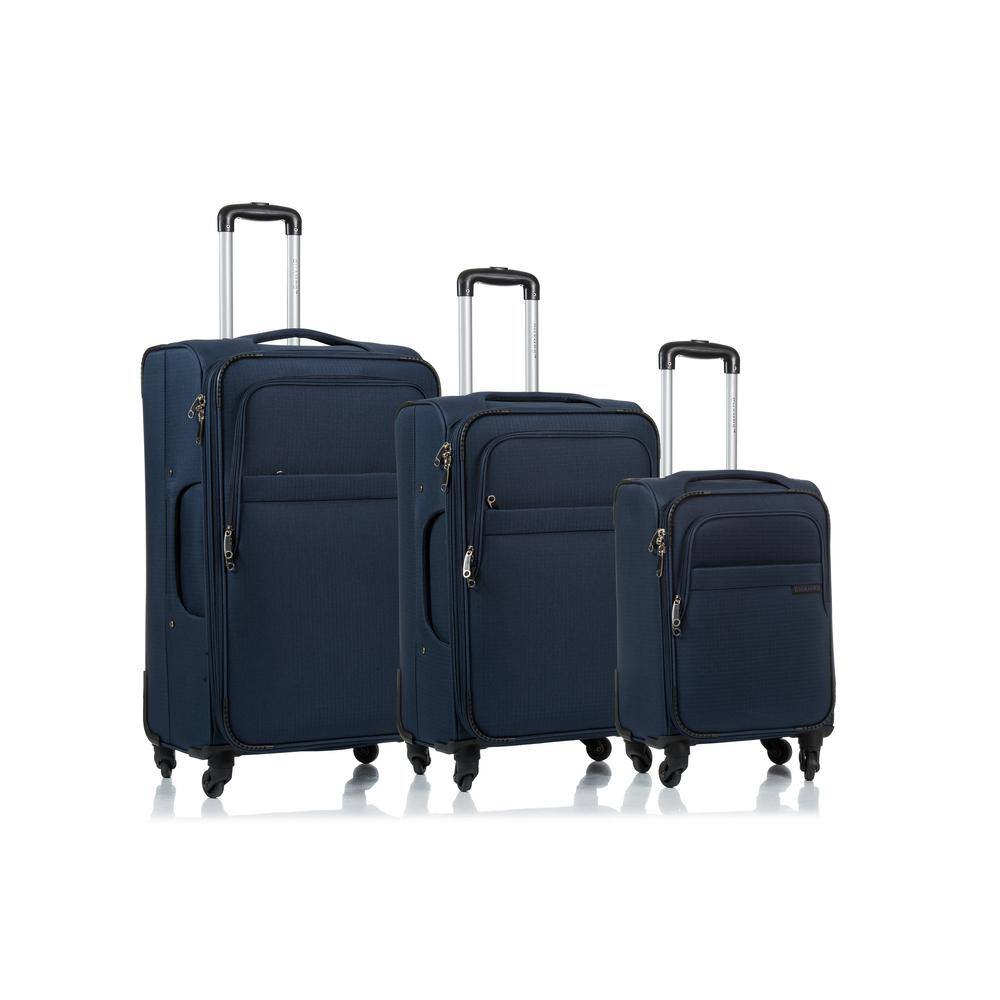 UPC 803742000334 product image for CHAMPS Brooklyn 29 in.,25 in., 20 in. Navy Softside Luggage Set with Spinner Whe | upcitemdb.com