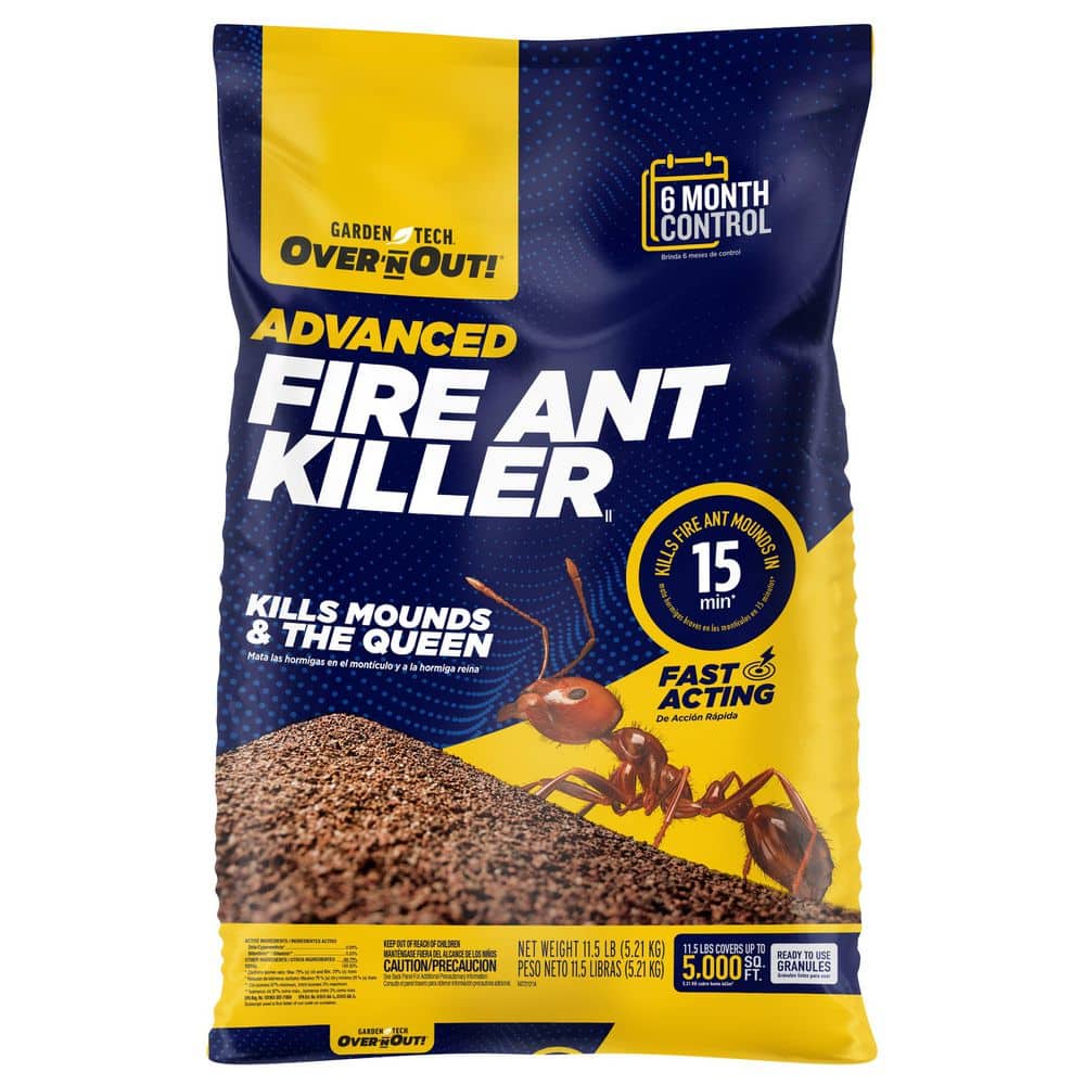 Over 'n Out 11.5 lb. 5,000 sq. ft. Fire Ant Killer Lawn Granules ...